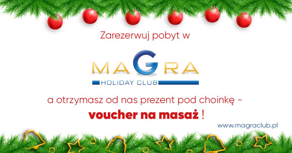 Zarezerwuj  wakacje  w Magra Holiday Club nad Bałtykiem i zrób sobie prezent na Święta!!!